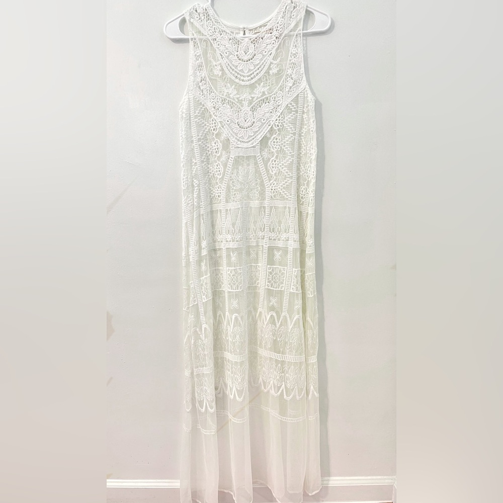 Jens Pirate Booty Lace Swim Cover up Maxi Sz Sm
